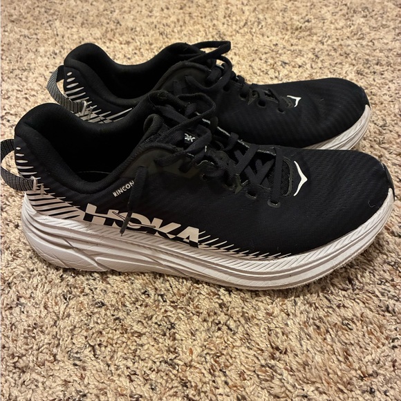 Hoka Other - Hoka Men's Black/white One One Rincon Running Shoes size 10